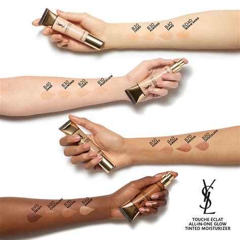 ysl touche eclat all in one glow foundation|touche eclat colour chart.